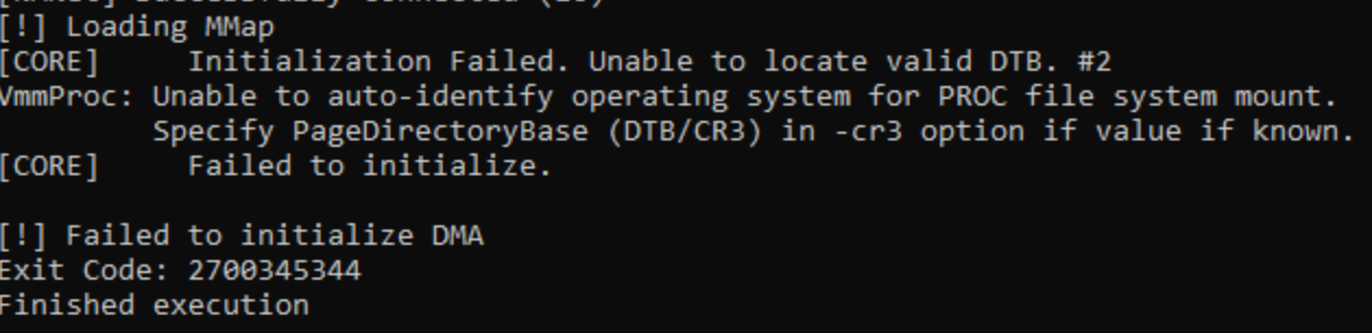 Unable to locate valid DTB