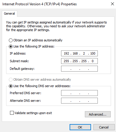 KMBox Net IPv4 Properties